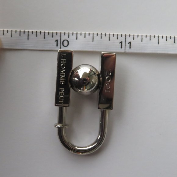 HERMES 2001 A la decouverte de la beaute du Monde Classic H EARTH Cadena Lock - Picture 14 of 15